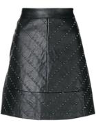 Liu Jo A-line Studded Skirt - Black