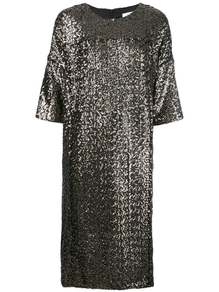 A.f.vandevorst Sequin T-shirt Dress - Metallic