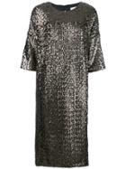 A.f.vandevorst Sequin T-shirt Dress - Metallic