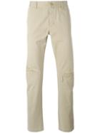 Saint Laurent - Straight Leg Chinos - Men - Cotton - 33, Nude/neutrals, Cotton
