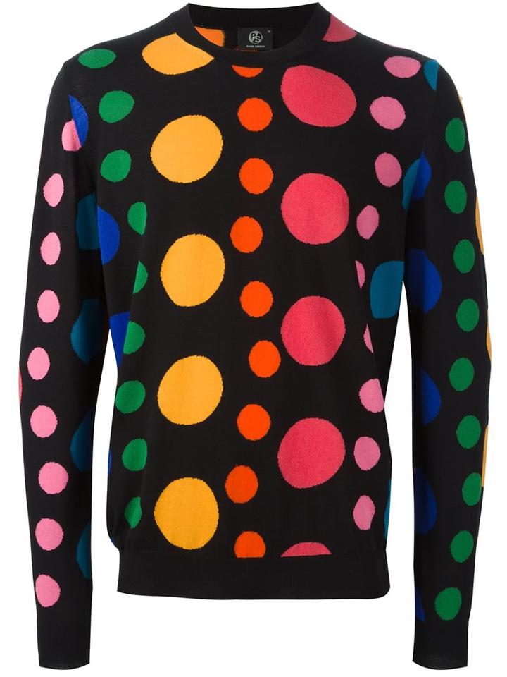 Ps Paul Smith Dot Intarsia Sweater