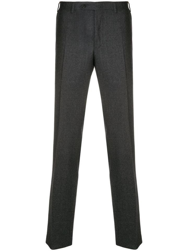 Canali Smart Slim Fit Trousers - Grey