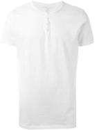 Majestic Filatures Grandad Collar T-shirt, Men's, Size: S, White, Cotton