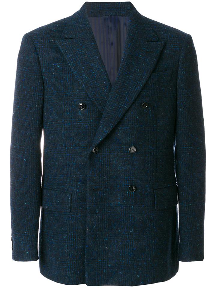 Mp Massimo Piombo Double Breasted Blazer - Blue