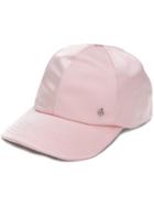 Maison Michel Sheen Effect Baseball Cap - Pink