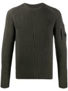 Cp Company Knitted Long-sleeve Jumper - Green