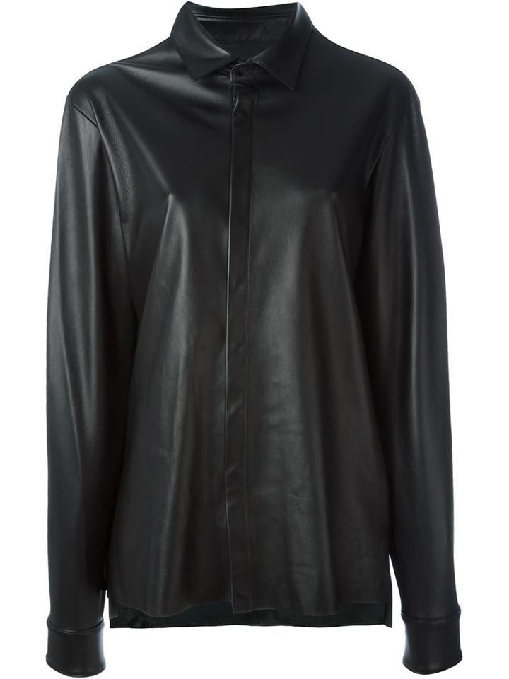 Baja East Leather Shirt