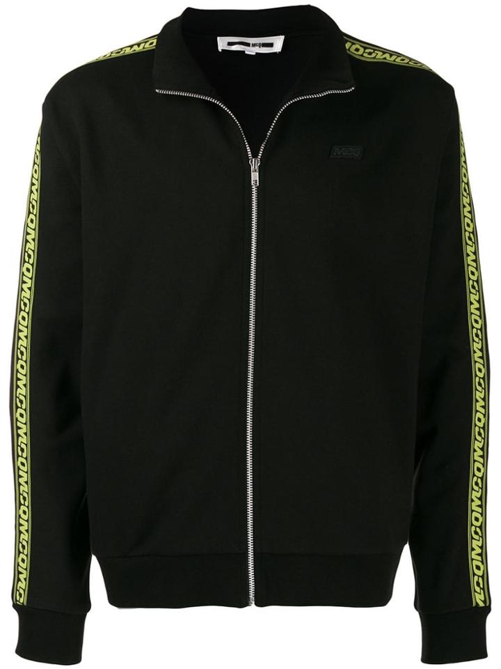 Mcq Alexander Mcqueen Hyper Logo Zipped Sweatshirt - Black