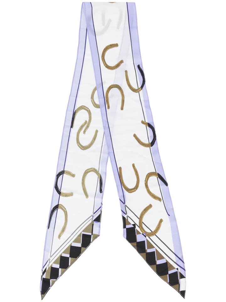Rockins Embroidered Scarf - White