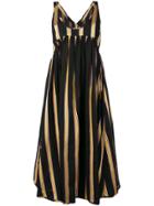 Henrik Vibskov Striped Empire-waist Dress - Black