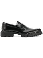 Versace Stud-detail Loafers - Black