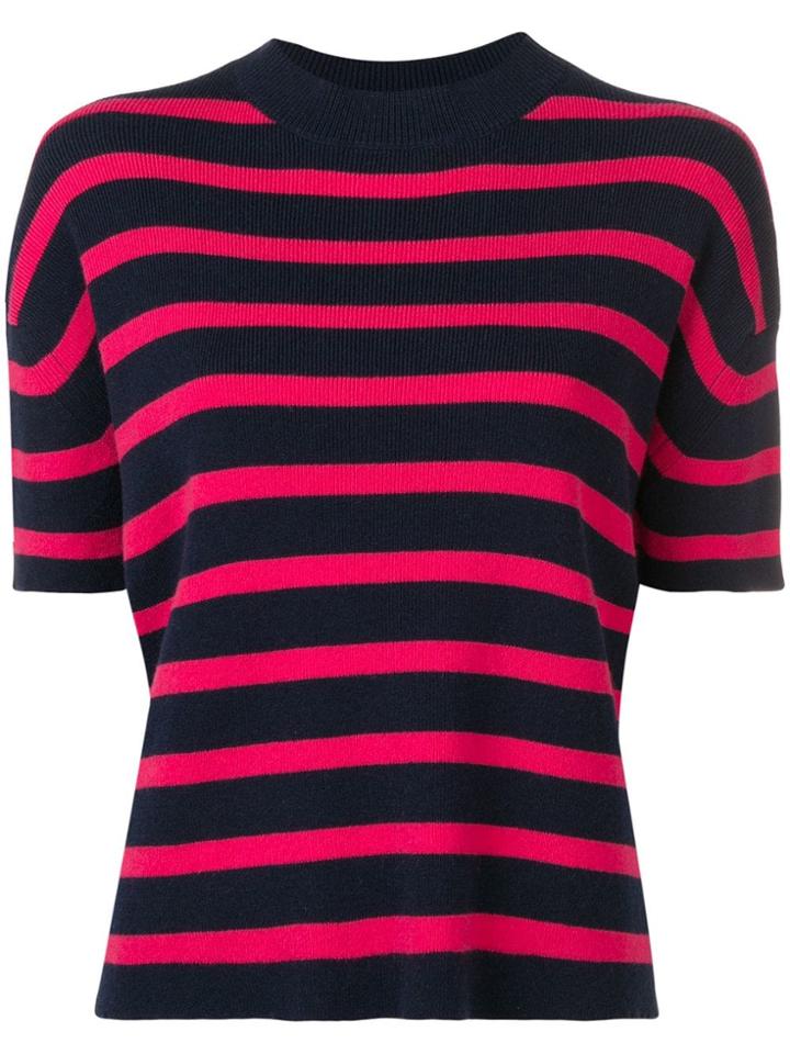 Barrie Cashmere Short Sleeve Top - Blue