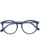 Stella Mccartney - Rounded Glasses - Women - Acetate - 50, Blue, Acetate