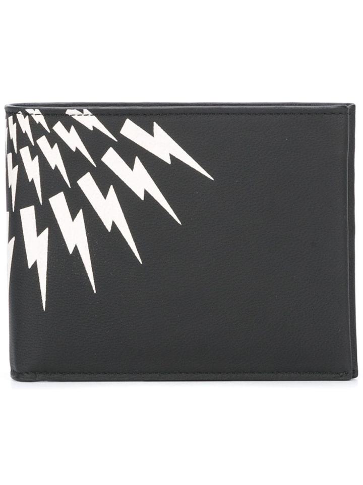Neil Barrett 'thunder' Billfold Wallet - Black