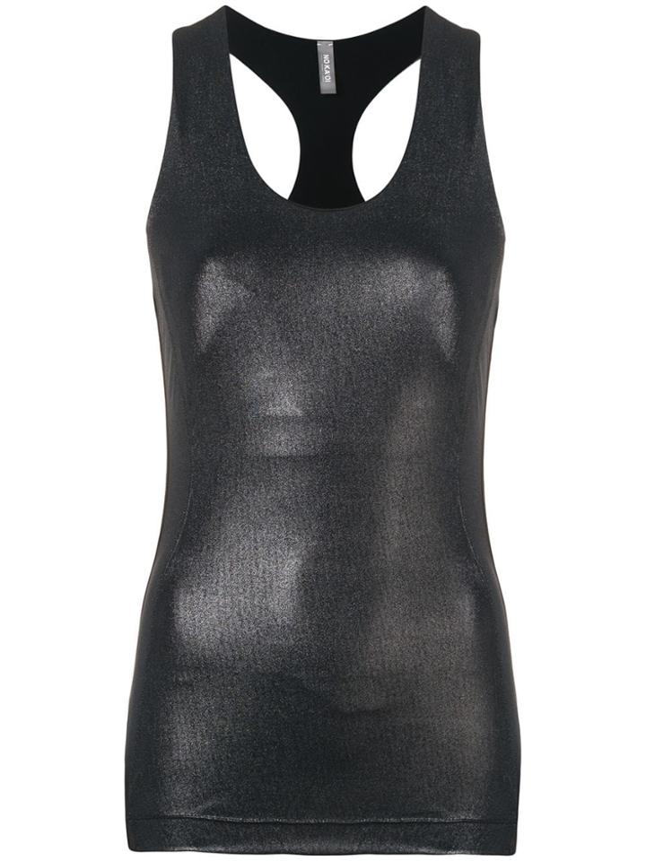 No Ka' Oi Racerback Tank Top - Metallic