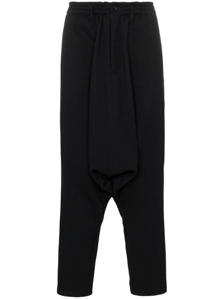 Yohji Yamamoto Drop Crotch Sweatpants - Black