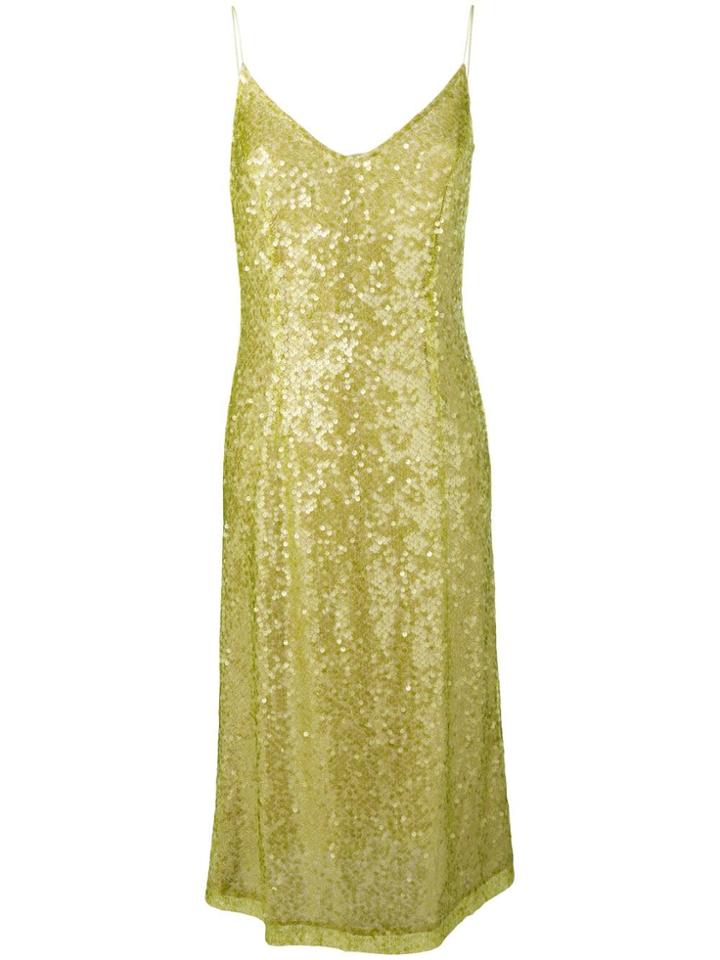 Walk Of Shame Sequins Embellished Dress - Green