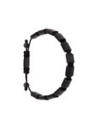 Nialaya Jewelry Flat Bead Bracelet - Black