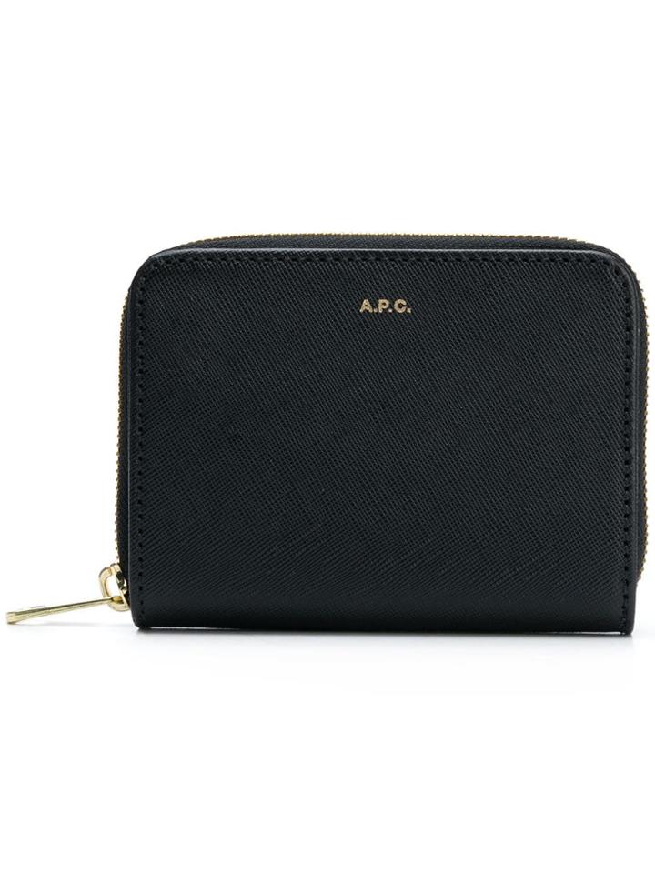 A.p.c. Compact Emmanuelle Wallet - Black