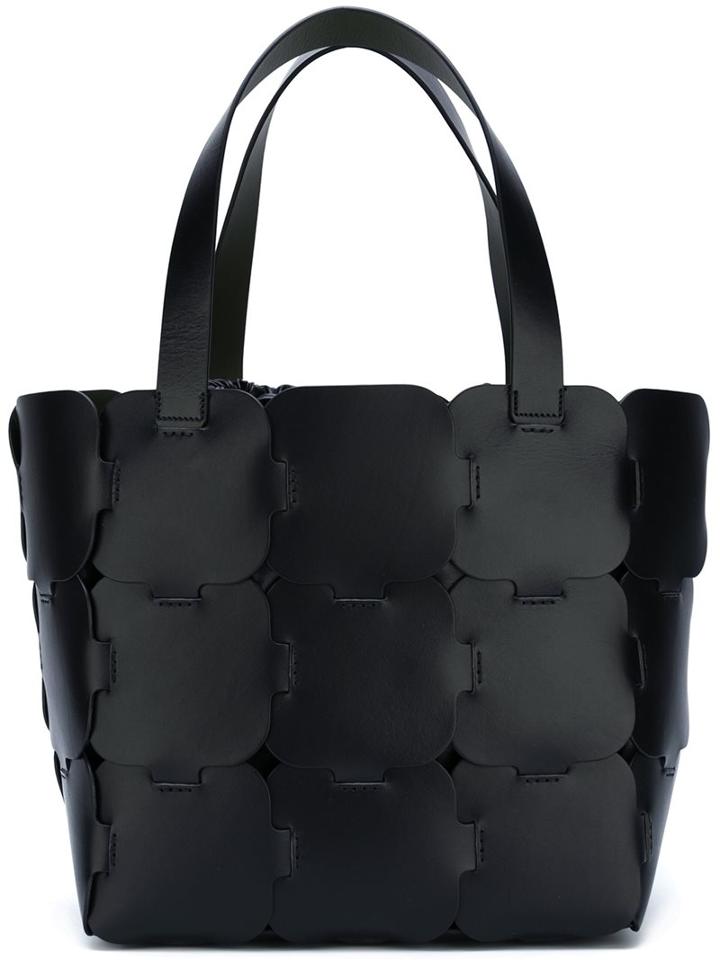 Paco Rabanne Patchwork Shopper Tote, Women's, Black