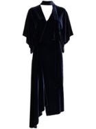 Roland Mouret Roland Meyers Drs Vlvt Tie Nck - Blue