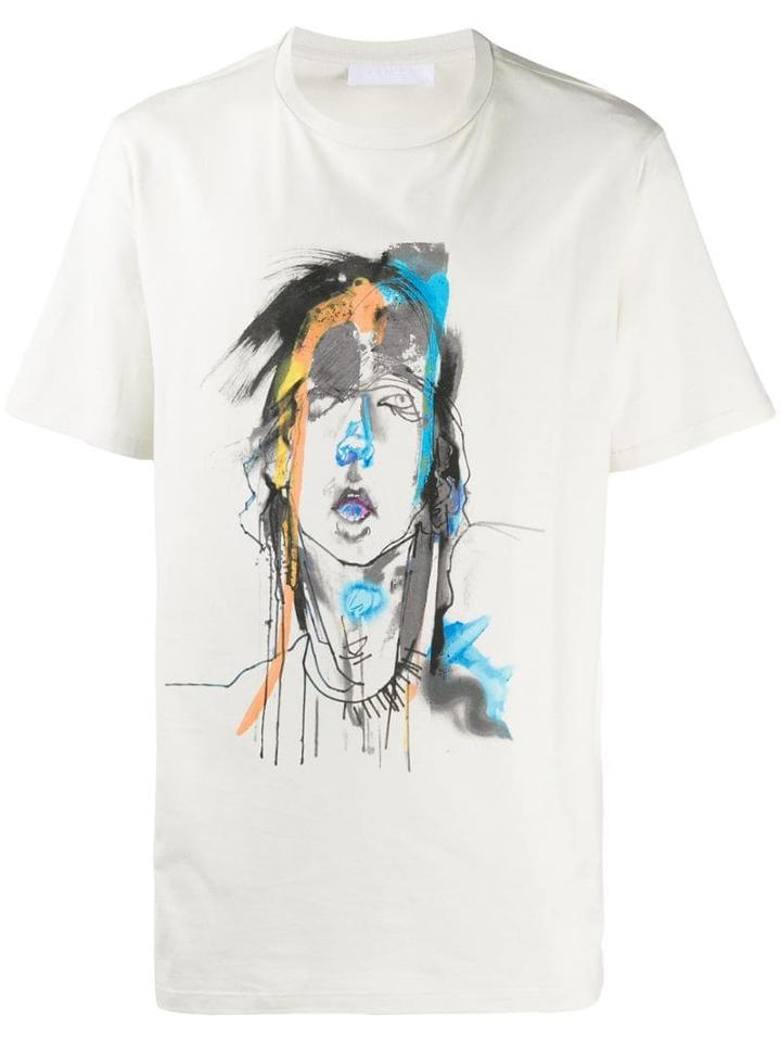 Neil Barrett Relaxed-fit Printed T-shirt - Neutrals