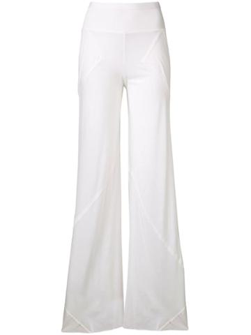 Rick Owens Lilies High Waisted Trousers - White
