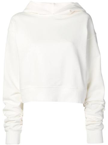 Artica Arbox Cropped Logo Hoodie - White