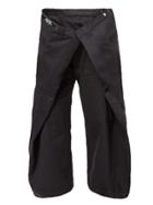 Anrealage Oversized Cropped Trousers - Black