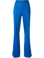 Gucci Web Trim Flared Trousers - Blue