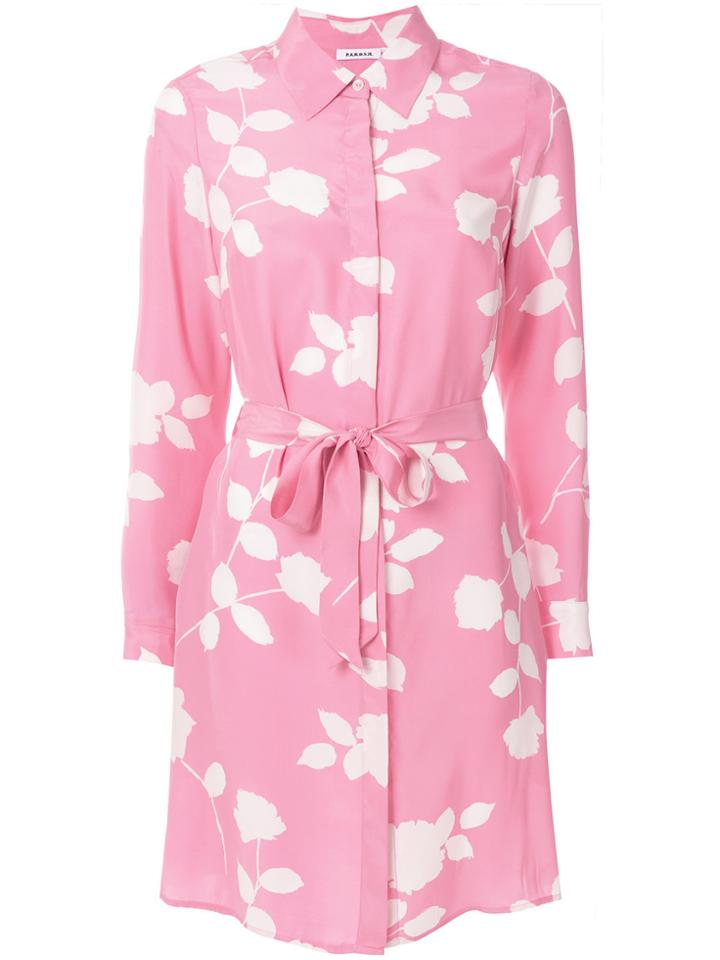 P.a.r.o.s.h. Simphony Shirt Dress - Pink & Purple