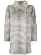 Liska Mink Fur Coat - Grey