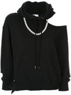 Maison Mihara Yasuhiro Distressed Slouchy Hoodie - Black
