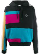 Adidas Paneled Colour Block Hoodie - Black