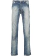 Rhude Stonewashed Bootcut Jeans - Blue