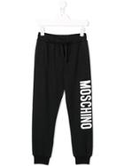 Moschino Kids Teen Logo Track Trousers - Black