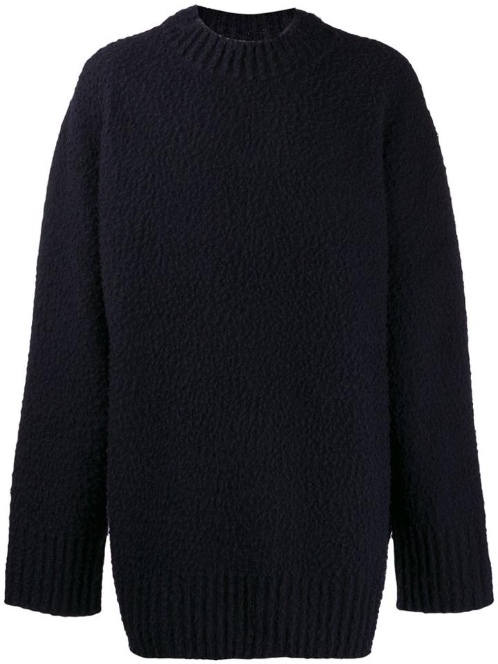 Maison Margiela Ribbed Neck Jumper - Blue