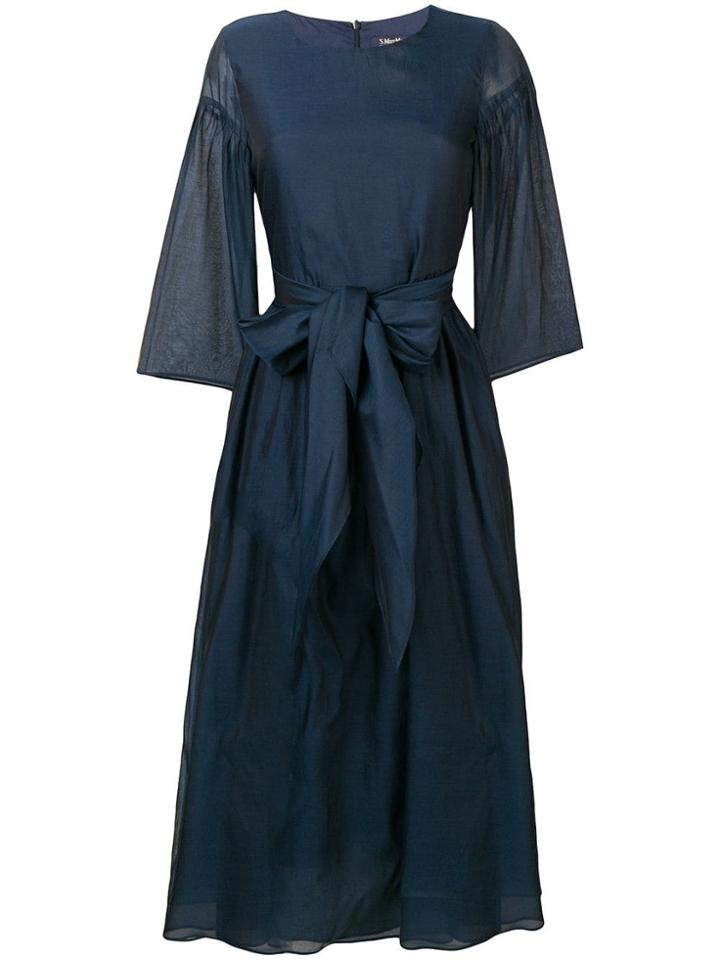 's Max Mara Voile Midi Dress - Blue