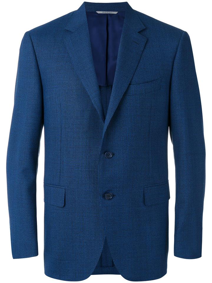 Canali - Two Button Blazer - Men - Cupro/wool - 54, Blue, Cupro/wool