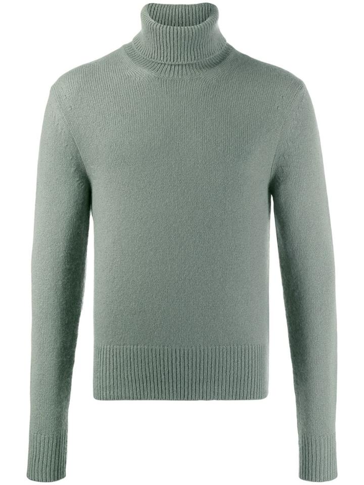 Tom Ford Turtleneck Knitted Jumper - Green