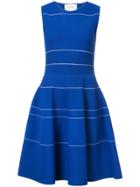 Carolina Herrera Flared Short Dress - Blue