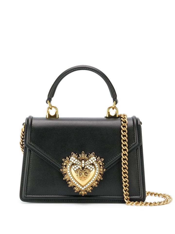 Dolce & Gabbana Devotion Small Shoulder Bag - Black