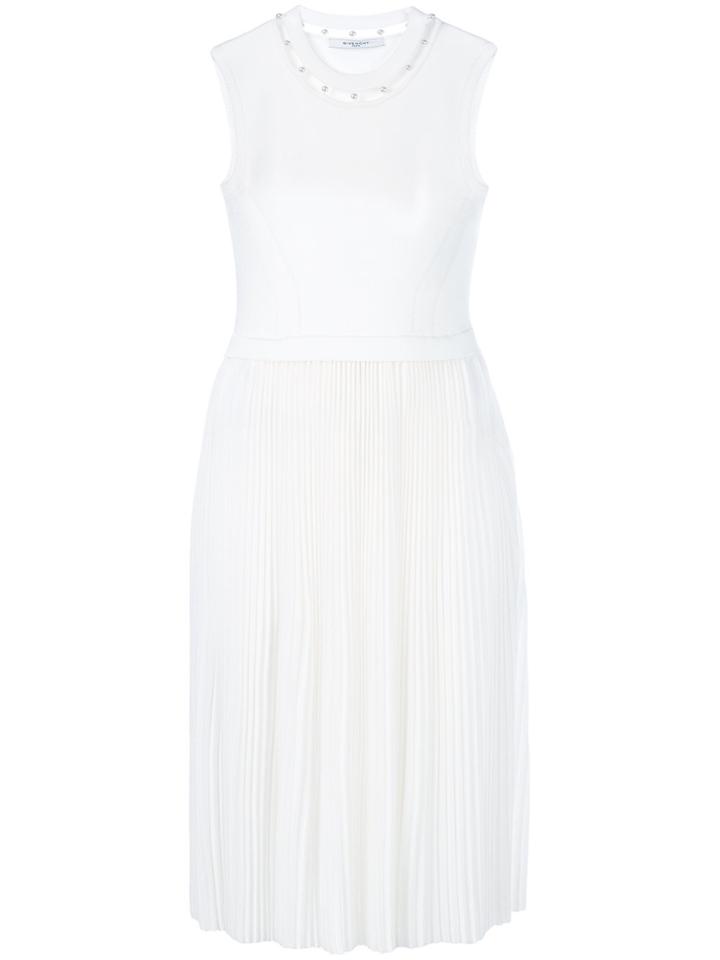 Givenchy Pleated Midi Dress - White