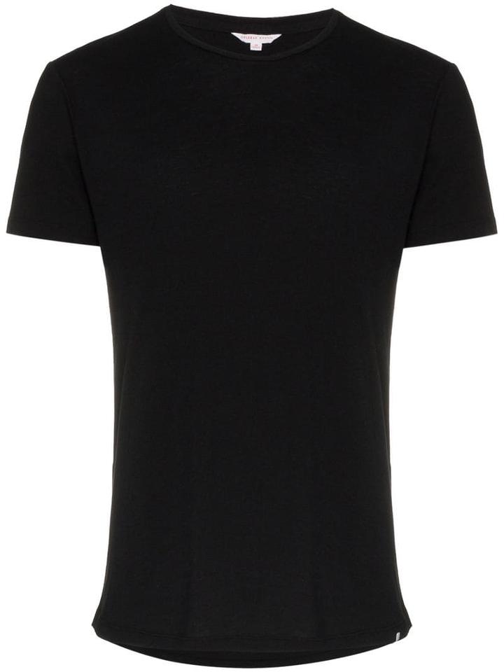 Orlebar Brown Short Sleeved Cotton T-shirt - Black