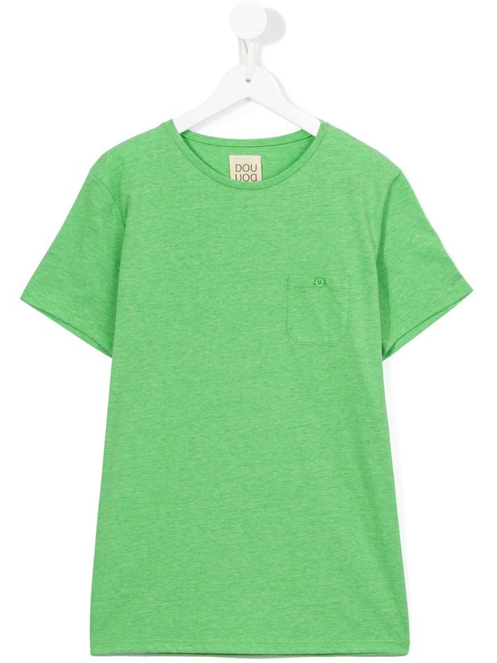 Douuod Kids Plain T-shirt, Boy's, Size: 13 Yrs, Green