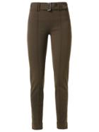 Gloria Coelho Slim Fit Trousers, Women's, Size: P, Brown, Elastodiene/polyamide