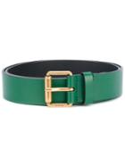 Gucci - Kingsnake Print Belt - Men - Leather - 95, Green, Leather