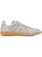 Maison Margiela Replica Sneakers, Women's, Size: 37, Grey, Leather/rubber
