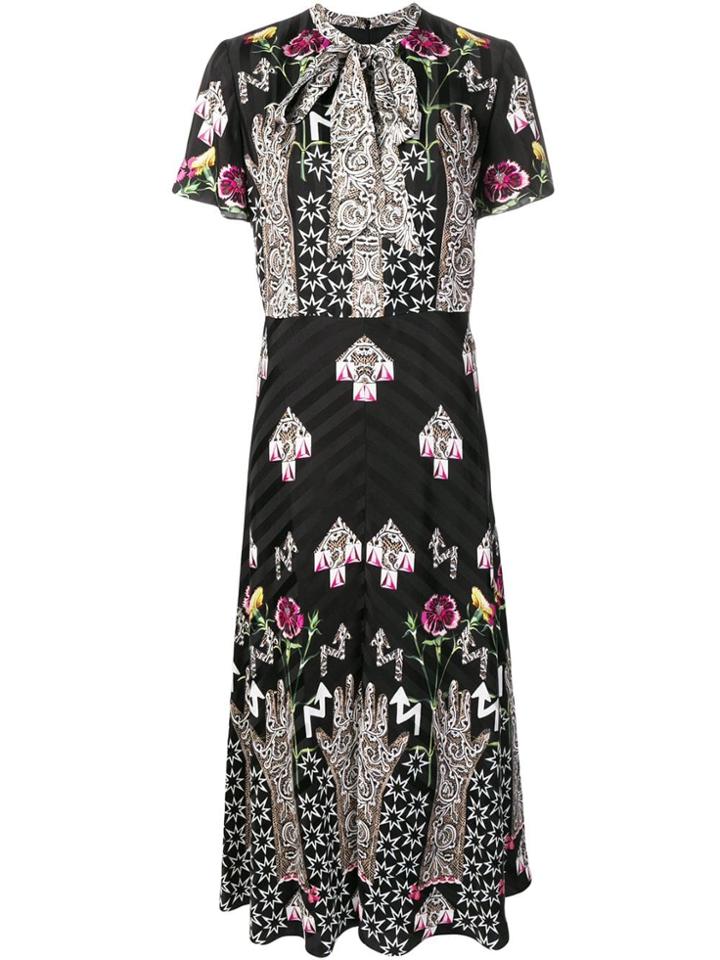 Temperley London Geometric Print Dress - Black