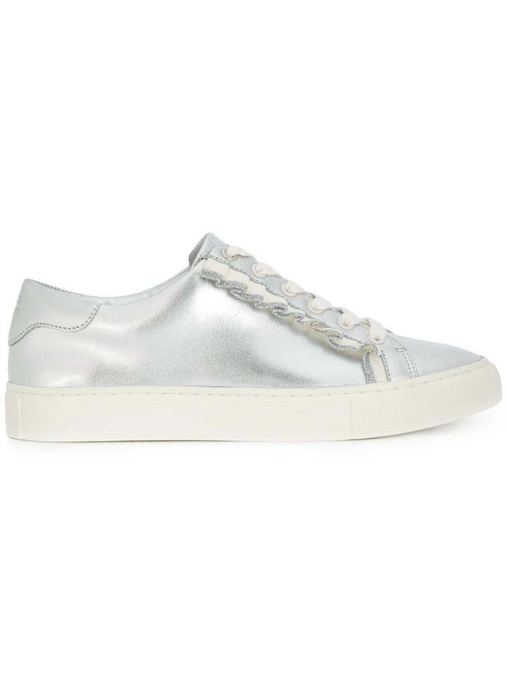 Tory Burch Ruffle Sneakers - Metallic